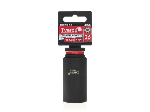 Nasadka udarowa długa 1/2" 6-kąt 26mm CR-MO