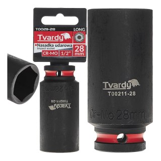 Nasadka udarowa długa 1/2" 6-kąt 28mm CR-MO