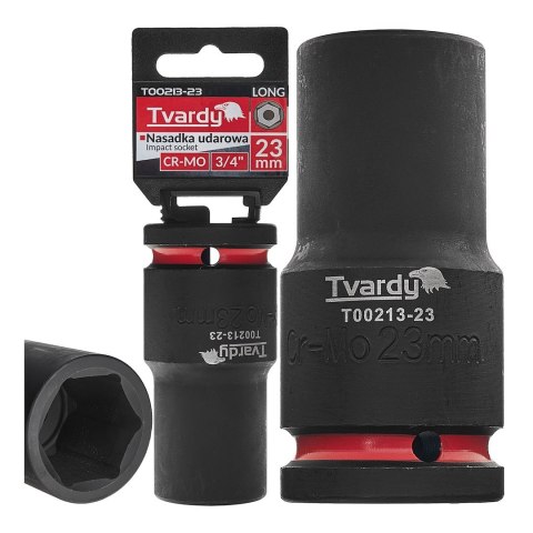 Nasadka udarowa długa 3/4" 6-kąt 23mm CR-MO