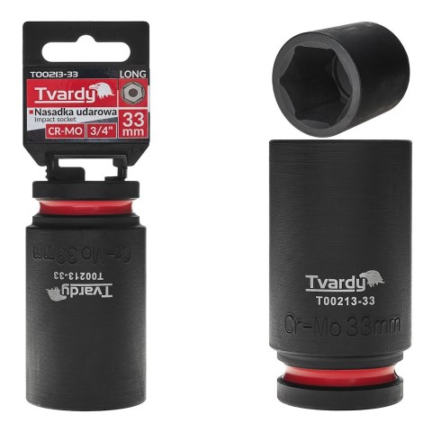 Nasadka udarowa długa 3/4" 6-kąt 33mm CR-MO