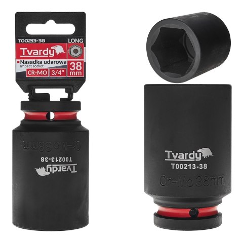 Nasadka udarowa długa 3/4" 6-kąt 38mm CR-MO