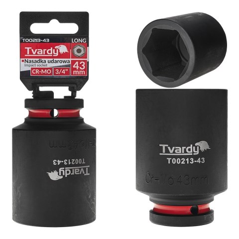 Nasadka udarowa długa 3/4" 6-kąt 43mm CR-MO