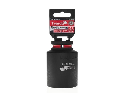 Nasadka udarowa długa 3/4" 6-kąt 43mm CR-MO