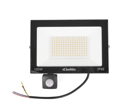 Naświetlacz LED 100W z czujnikiem ruchu - barwa biała ciepła 2700K
