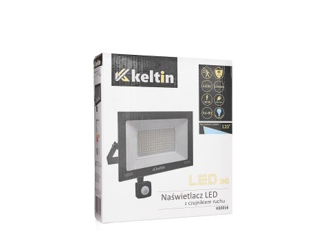Naświetlacz LED 100W z czujnikiem ruchu - barwa biała zimna 6500K