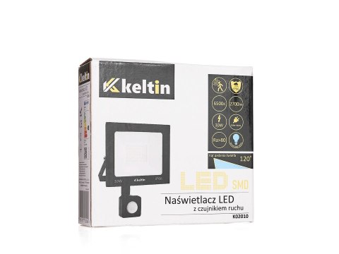 Naświetlacz LED 30W z czujnikiem ruchu - barwa biała zimna 6500K