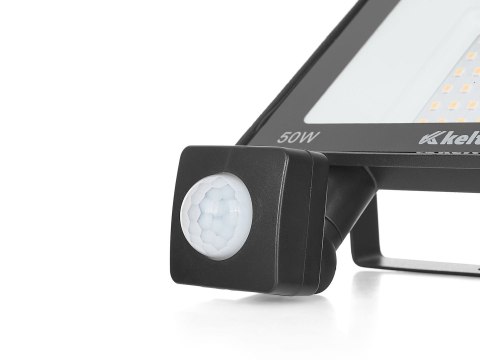 Naświetlacz LED 50W z czujnikiem ruchu - barwa biała ciepła 2700K