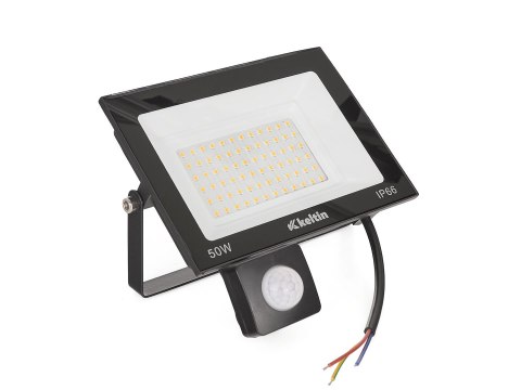 Naświetlacz LED 50W z czujnikiem ruchu - barwa biała neutralna 4500K