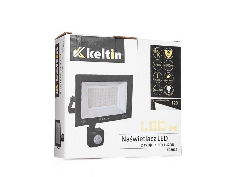 Naświetlacz LED 50W z czujnikiem ruchu - barwa biała neutralna 4500K