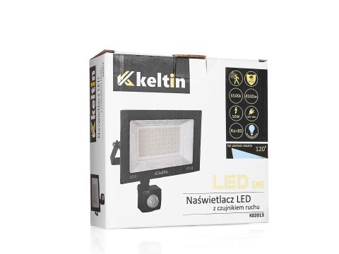 Naświetlacz LED 50W z czujnikiem ruchu - barwa biała zimna 6500K