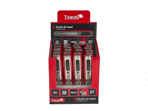 Nożyk do tapet 100x18x0.5mm GRIT SK5 TVARDY - kartonik wystawowy