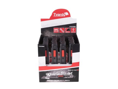 Nożyk do tapet 100x18x0.5mm SK2H TVARDY - kartonik wystawowy