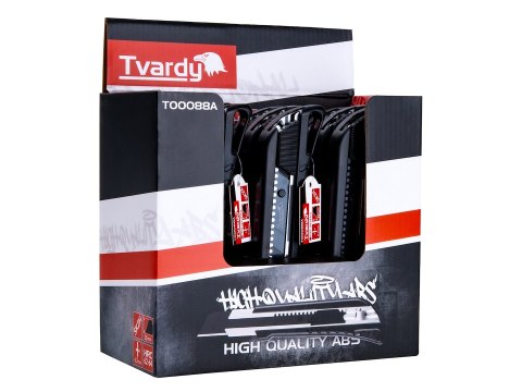 Nożyk do tapet 125x25x0.7mm SK2H TVARDY - kartonik wystawowy