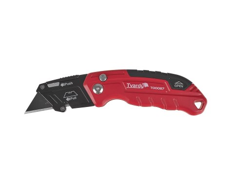 Nożyk składany FASTFOLD z ostrzem trapezowym 60x19x0.6mm SK2H TVARDY