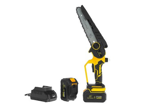 Piła łańcuchowa akumulatorowa 8" w walizce 2x4.0Ah 21V - zestaw XXL