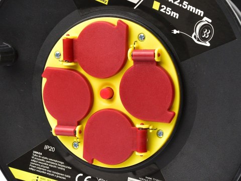 Przedłużacz elektryczny bębnowy 3x2,5mm 25m