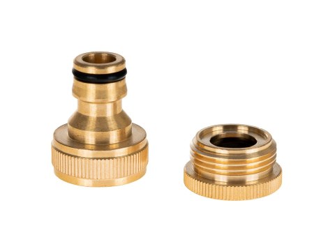 Przyłącze na kran 3/4" z redukcją 1/2" BRASS-LINE