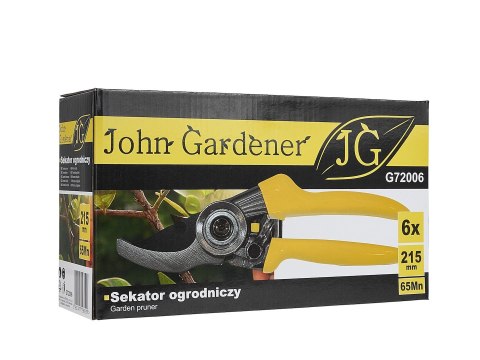 Sekator ogrodniczy z ostrzem mijającym 215mm 65Mn