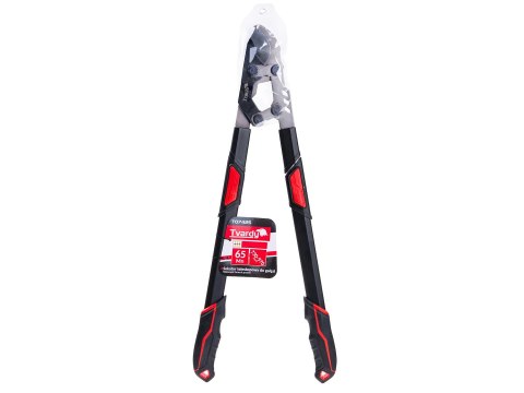 Sekator teleskopowy do gałęzi z przekładnią i ostrzem mijającym 730-970mm 65Mn PTFE