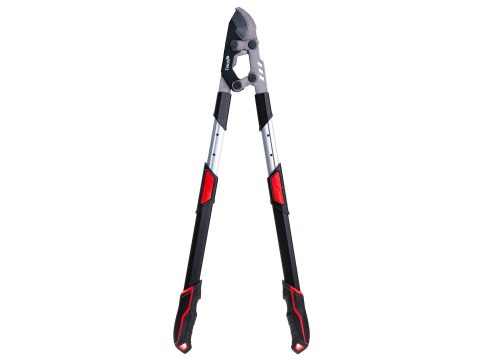 Sekator teleskopowy do gałęzi z przekładnią i ostrzem mijającym 730-970mm 65Mn PTFE