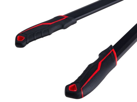Sekator teleskopowy do gałęzi z przekładnią i ostrzem mijającym 730-970mm 65Mn PTFE