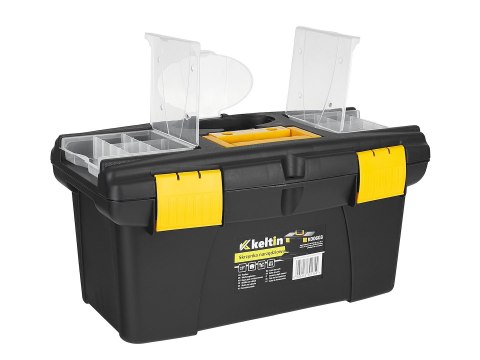 Skrzynka narzędziowa z organizerami plastikowa 19"