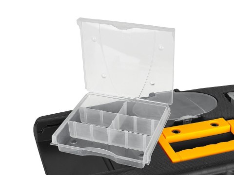 Skrzynka narzędziowa z organizerami plastikowa 19"