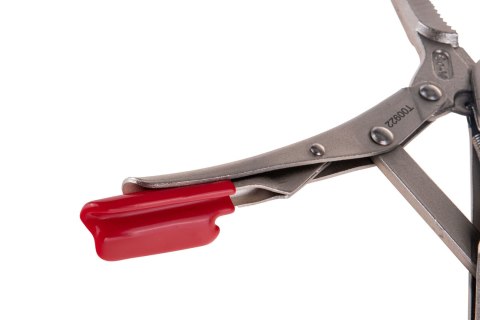 Szczypce zaciskowe morse'a - proste wydłużone szczęki - 225mm CrV