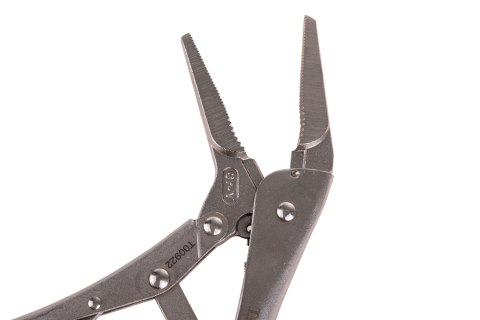 Szczypce zaciskowe morse'a - proste wydłużone szczęki - 225mm CrV