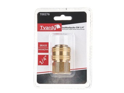 Szybkozłączka mosiężna GW 1/4" typ żeński (1/10/100)