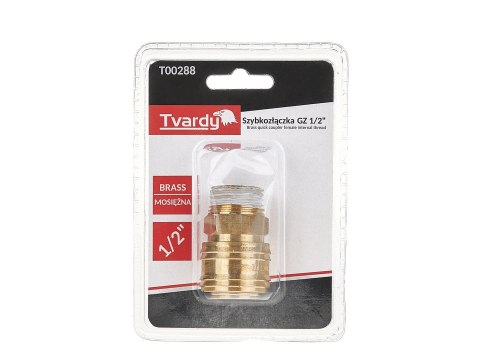 Szybkozłączka mosiężna GZ 1/2" typ żeński (1/10/100)