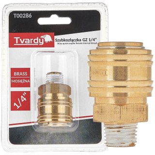 Szybkozłączka mosiężna GZ 1/4" typ żeński (1/10/100)