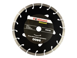 Tarcza diam. segm.230x22,2x10mm Heidmann/czarna/