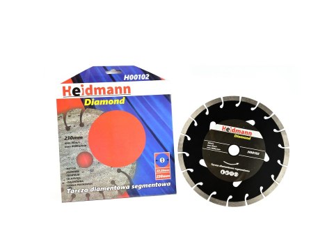 Tarcza diam. segm.230x22,2x10mm Heidmann/czarna/