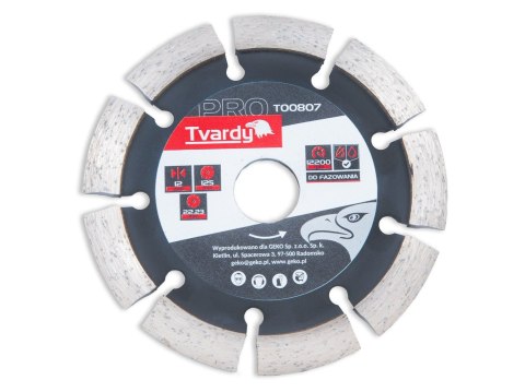 Tarcza diamentowa Frez dwustronna do fazowania 125x12x22.23mm PROFI