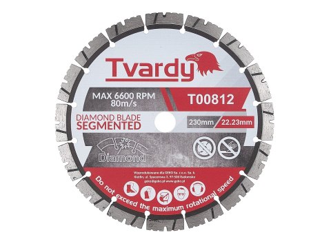 Tarcza diamentowa Segmentowa 230x12x22.23mm PROFI