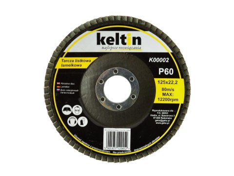Tarcza listkowa lamelkowa 125 mm P60