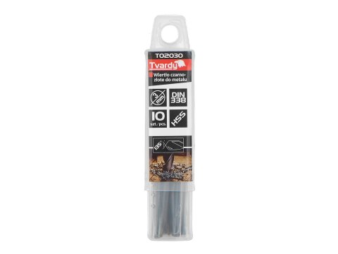 Wiertło czarno-złote do metalu HSS 3.00mm (10/300/3000)
