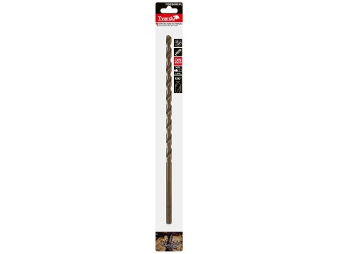 Wiertło złote do metalu długie 10.0 x 340mm HSS DIN1869