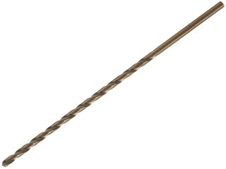 Wiertło złote do metalu długie 5.0 x 195mm HSS DIN1869