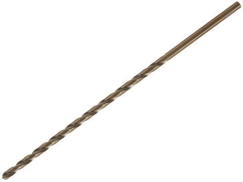 Wiertło złote do metalu długie 5.0 x 195mm HSS DIN1869