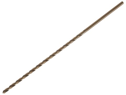 Wiertło złote do metalu długie 5.0 x 245mm HSS DIN1869