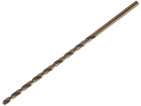 Wiertło złote do metalu długie 6.0 x 205mm HSS DIN1869