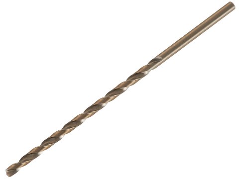 Wiertło złote do metalu długie 8.0 x 240mm HSS DIN1869