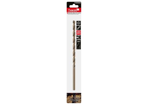Wiertło złote do metalu długie 8.0 x 240mm HSS DIN1869