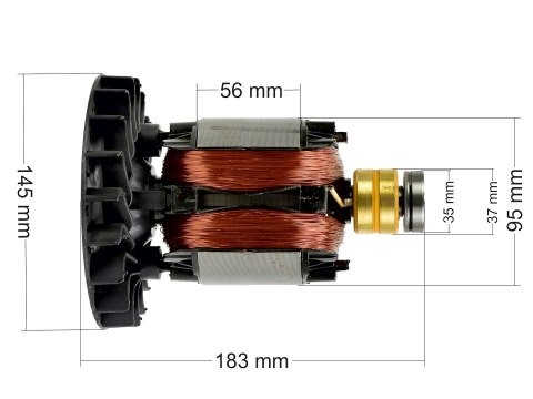 Wirnik do agregatu spalinowego prądotwórczego 230/400V 2500W