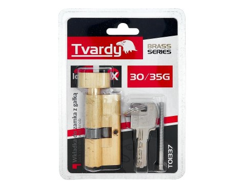 Wkładka do zamka z gałką 30/35g (kolor mosiądz)