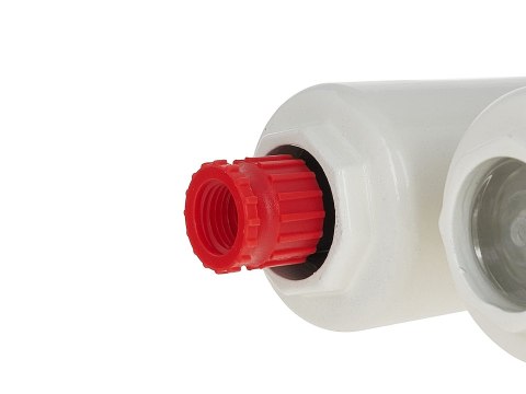 Blok przygotowania powietrza: filtr, odwadniacz, naolejacz 1/4" GEKO