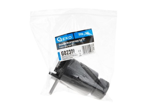 Gniazdo do przyczepy typ "S" 7PIN 24V GEKO