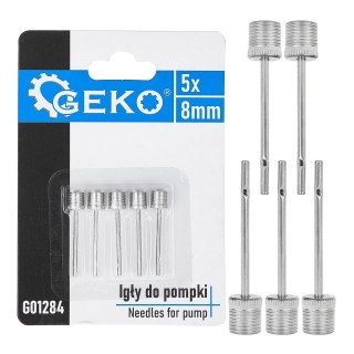Igły do pompki 8mm kpl. 5szt. GEKO